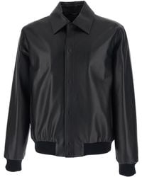 Fendi - Jacket With Classic Collar And Logo Lettering On The Rear - Lyst