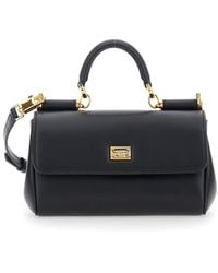 Dolce & Gabbana - 'My Sicily' Mini Crossbody Bag With Adjustable And Removable Shouder Strap And Logo Lettering On The Rear - Lyst