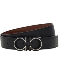 Ferragamo - Reversible And Adjustable Gancini Belt - Lyst
