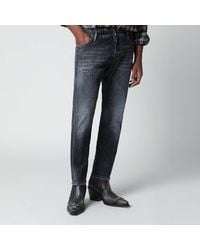 DSquared² - Slim Washed Jeans With Distressed Details - Lyst