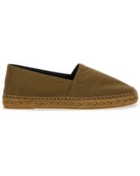 Saint Laurent - Cotton Gabardine Espadrille - Lyst