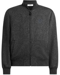 Etro - Jacquard Bomber Jacket With Arnica Motif - Lyst