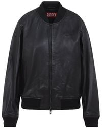 DIESEL - Solid Band Collar Jacket - Lyst
