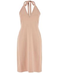 Ferragamo - Salvatore Stretch Viscose Blend Dress - Lyst