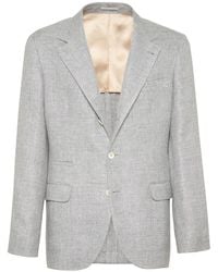 Brunello Cucinelli - Single-Breasted Blazer - Lyst