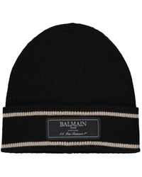 Balmain - Wool Hat - Lyst