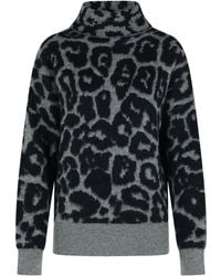 Stella McCartney - Wool Leopard Print Jumper - Lyst