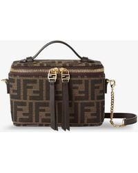 Fendi - Vanity Ff Jacquard Fabric Shoulder Bag - Lyst