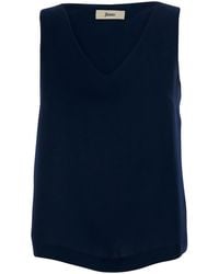 Herno - Top With V-Neck And Sleeveless - Lyst