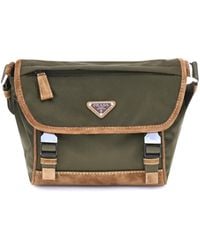 Prada - Re-Nylon And Leather Medium Shoulder Bag - Lyst