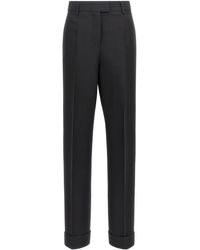 Ferragamo - Stretched Pleated Trousers - Lyst