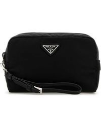 クラッチバッグ PRADA BISCUIT FABRIC POUCH Prada Re-Nylon Quilted Pouch | Saks Fifth Avenue