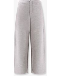 Max Mara - Ebrien Wool And Cotton Trousers - Lyst