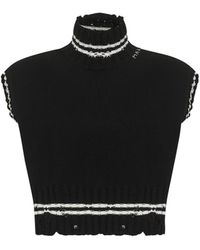 Marni - Cotton Cropped Vest - Lyst