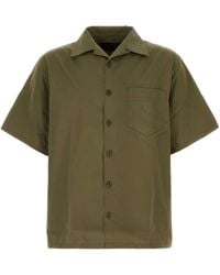Prada - Logo-Embellished Cotton Bowling Shirt - Lyst