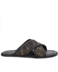 Fendi - Slide Con Logo - Lyst
