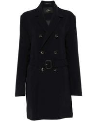 Montecore - Double-Breasted Coat With Belt - Lyst