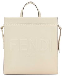 Fendi - Ivory Medium Go To Shopper Shopping Bag - Lyst