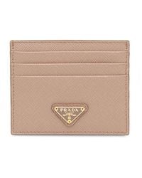 Prada - Leather Credit Card Case - Lyst