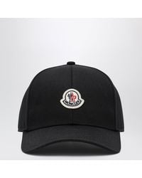 Moncler - Cotton Baseball Cap With Patch - Lyst