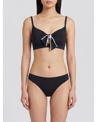 Max Mara - Off-The-Shoulder Polyamide V-Neck Bikini Top - Lyst