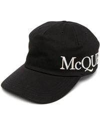 McQueen - Oversize Cap Cotton - Lyst
