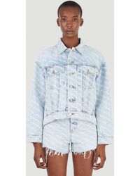 Alexander Wang - Logo Denim Jacket - Lyst
