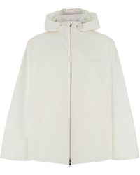 Gucci Nastro Web Water Repellent Jacket in White for Men | Lyst