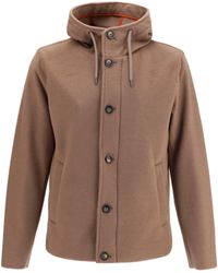 Herno - Hooded Button-Front Jacket - Lyst