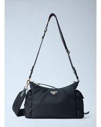 Prada - Explore Large Re-Nylon And Leather Shoulder Bag - Lyst