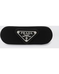 Prada - Re-Nylon Hair Clip With Triangle Logo - Lyst