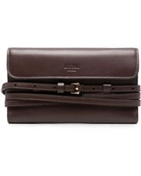 Moschino - Tie Me Leather Wallet - Lyst