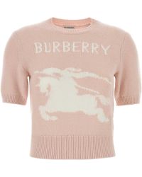 Burberry - Pastel Wool Sweater - Lyst