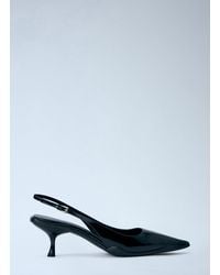 Prada - Pointed-Toe Slingback Pumps - Lyst
