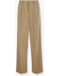 Celine - Wool And Cotton Trousers - Lyst