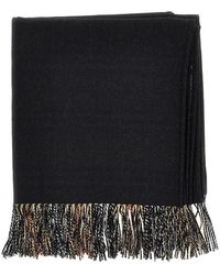 Burberry - Check Wool Reversible Cape - Lyst