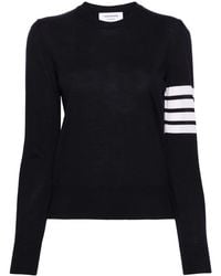 Thom Browne - Wool 4-Bar Relaxed Pullover - Lyst