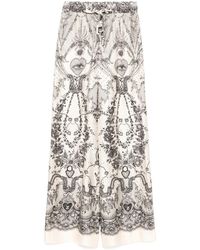 Zimmermann - Crush Silk Trousers - Lyst