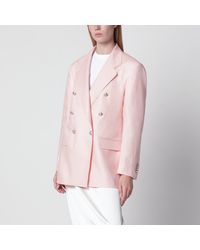 Tagliatore - Single-Breasted Linen Blazer - Lyst