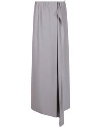 Giorgio Armani - Silk Midi Skirt - Lyst