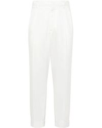 Brunello Cucinelli - Cotton Trousers - Lyst
