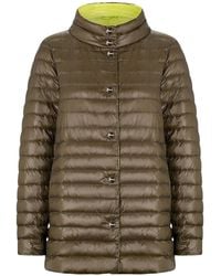Herno - Ultralight Reversible A-Line Down Coat - Lyst
