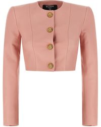 Balmain - 'Testa Di Leone' Bolero Blazer - Lyst