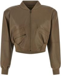 Chloé - Cropped Bomber Jacket Puffer Jackets - Lyst