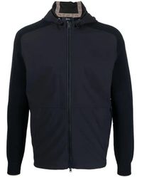 Herno - Knit-Sleeve Hooded Jacket - Lyst