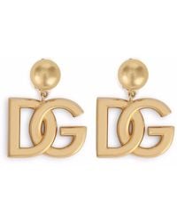 Dolce & Gabbana - Mini Logo Earrings - Lyst