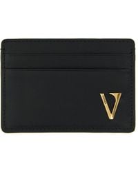 Versace - 'V Logo' Card Holder - Lyst