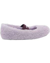 Moon Boot - Shearling Flat Ballets - Lyst