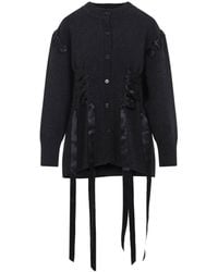 Simone Rocha - Sculpted Ribbon Corset Cardigan - Lyst