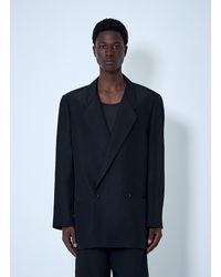 Lemaire Light Tailored Coat in Black for Men | Lyst